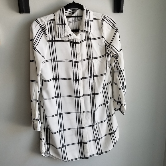 👗H&M LONG SLEEVE SHIRT DRESS - Picture 1 of 5